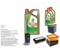 Denckermann Controllo Set 8L castrol edge 5W-30 C3 per Opel Vivaro Van