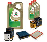 DENCKERMANN Controllo Set 8L CASTROL EDGE 5W-30 C3 Per Opel Zafira B 1.9