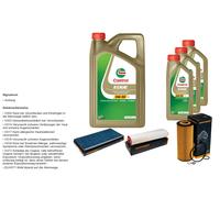 Denckermann Controllo Set 8L castrol edge 5W-30 C3 per Per BMW X5