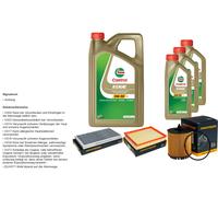 Denckermann Controllo Set 8L castrol edge 5W-30 C3 per Saab 9-3 Cabriolet