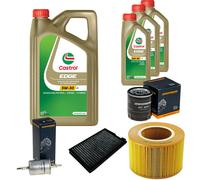 DENCKERMANN Controllo Set 8L CASTROL EDGE 5W-30 C3 Per Saab 9-5 Kombi 2.0 T