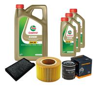 DENCKERMANN Controllo Set 8L CASTROL EDGE 5W-30 C3 Per Saab 9-5 Kombi 2.0 T