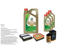 Denckermann Controllo Set 8L castrol edge 5W-30 C3 per Ssangyong Actyon