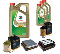 DENCKERMANN Controllo Set 8L CASTROL EDGE 5W-30 C3 Per Ssangyong Rexton 2.2