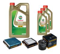 DENCKERMANN Controllo Set 8L CASTROL EDGE 5W-30 C3 Per Subaru Legacy V
