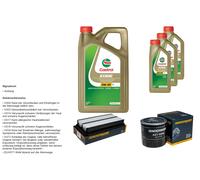 DENCKERMANN Controllo Set 8L CASTROL EDGE 5W-30 C3 Per Toyota Avensis Verso