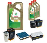 DENCKERMANN Controllo Set 8L CASTROL EDGE 5W-30 C3 Per Toyota Corolla 2.0