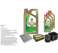 Denckermann Controllo Set 8L castrol edge 5W-30 C3 per Toyota Hilux -