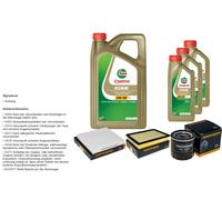Denckermann Controllo Set 8L castrol edge 5W-30 C3 per Toyota Hilux VIII