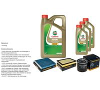 Denckermann Controllo Set 8L castrol edge 5W-30 C3 per Toyota Hilux VIII)