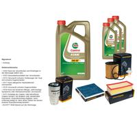 Denckermann Controllo Set 8L castrol edge 5W-30 C3 per Toyota Previa