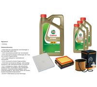 DENCKERMANN Controllo set 8L CASTROL EDGE 5W-30 C3 per Toyota RAV 4 IV 2.5
