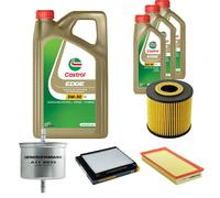 DENCKERMANN Controllo Set 8L CASTROL EDGE 5W-30 C3 Per Volvo V40 Kombi 1.8