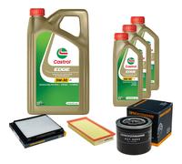 DENCKERMANN Controllo Set 8L CASTROL EDGE 5W-30 C3 Per Volvo V40 Kombi 1.8
