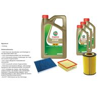 Denckermann Controllo Set 8L castrol edge 5W-30 C3 per VW Passat Variant 2.5