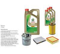 Denckermann Controllo Set 8L castrol edge 5W-30 C3 per VW Passat Variant