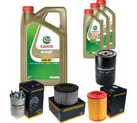 DENCKERMANN Controllo Set 8L CASTROL EDGE 5W-30 C3 Per VW Transporter IV