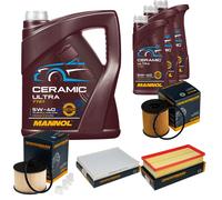DENCKERMANN Controllo Set 8L MANNOL Ceramic 5W-40 Per Citroën C5 III Break