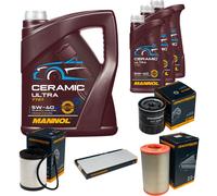 DENCKERMANN Controllo Set 8L MANNOL Ceramic 5W-40 Per Citroën Jumper Kasten