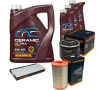 DENCKERMANN Controllo Set 8L MANNOL Ceramic 5W-40 Per Fiat Ducato Bus 2.3