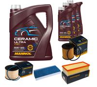 DENCKERMANN Controllo Set 8L MANNOL Ceramic 5W-40 Per Fiat Scudo 2.0 D