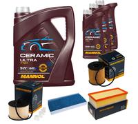 DENCKERMANN Controllo Set 8L MANNOL Ceramic 5W-40 Per Fiat Scudo Kasten 2.0