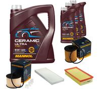 DENCKERMANN Controllo Set 8L MANNOL Ceramic 5W-40 Per Lancia Phedra 2.0 D
