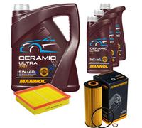 DENCKERMANN Controllo Set 8L MANNOL Ceramic 5W-40 Per Mercedes-Benz SLK 200