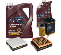 DENCKERMANN Controllo Set 8L MANNOL Ceramic 5W-40 Per Opel Insignia A 2.8 V6