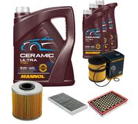 DENCKERMANN Controllo Set 8L MANNOL Ceramic 5W-40 Per Opel Vectra C Caravan