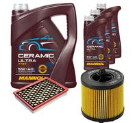 DENCKERMANN Controllo Set 8L MANNOL Ceramic 5W-40 Per Opel Vectra C CC