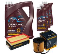 DENCKERMANN Controllo Set 8L MANNOL Ceramic 5W-40 Per Peugeot 508 SW I 2.0