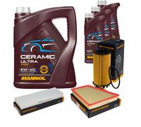 DENCKERMANN Controllo Set 8L MANNOL Ceramic 5W-40 Per Porsche 718 Boxster