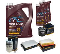 DENCKERMANN Controllo Set 8L MANNOL Ceramic 5W-40 Per Renault Megane III