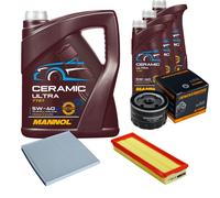 DENCKERMANN Controllo Set 8L MANNOL Ceramic 5W-40 Per Renault Megane Scenic