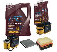 DENCKERMANN Controllo Set 8L MANNOL Ceramic 5W-40 Per Renault Vel Satis 3.0