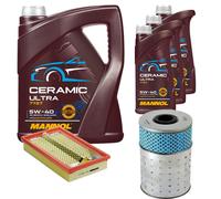 DENCKERMANN Controllo Set 8L MANNOL Ceramic 5W-40 Per Ssangyong Korando 2.3