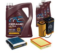 DENCKERMANN Controllo Set 8L MANNOL Ceramic 5W-40 Per Volvo V70 II 2.4 D5