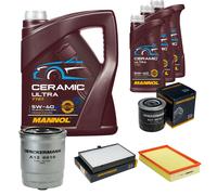 DENCKERMANN Controllo Set 8L MANNOL Ceramic 5W-40 Per Volvo V70 II 2.5 TDI