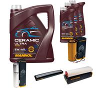 Denckermann Controllo Set 8L mannol Ceramica 5W-40 per BMW X3 3.0d 3er