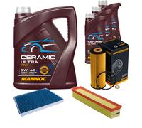 Denckermann Controllo Set 8L mannol Ceramica 5W-40 per Mercedes Benz C Class