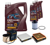 Denckermann Controllo Set 8L mannol Ceramica 5W-40 per Opel Insignia Da