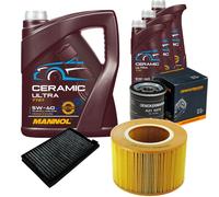 Denckermann Controllo Set 8L mannol Ceramica 5W-40 per Saab 9-5 Familiare 2.0 T