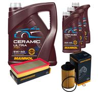Denckermann Controllo Set 8L mannol Ceramica 5W-40 per Ssangyong Rexton W.