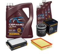 Denckermann Controllo Set 8L mannol Ceramica 5W-40 per Volvo V70 II 2.5 Tdi