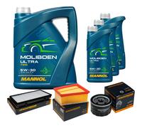 Denckermann Controllo Set 8L mannol Molibden Ultra 5W-30 per Nissan