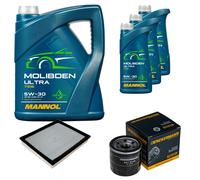 DENCKERMANN Controllo Set 8L MANNOL MOLIBDENO ULTRA 5W-30 Per Nissan