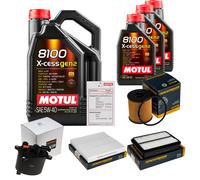 DENCKERMANN Controllo Set 8L MOTUL 8100 X-CESS 5W-40 Per Mitsubishi