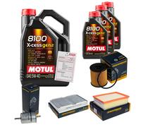 DENCKERMANN Controllo Set 8L MOTUL 8100 X-CESS 5W-40 Per Peugeot 307 CC 2.0