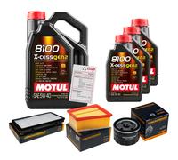 Denckermann Controllo Set 8L Motul 8100 x-Cess 5W-40 per Renault Trafic II
